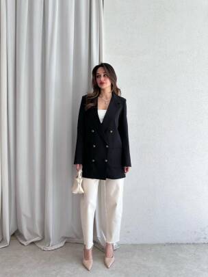 ADEL Prada Ceket 9908 - Siyah - MAXMOOR