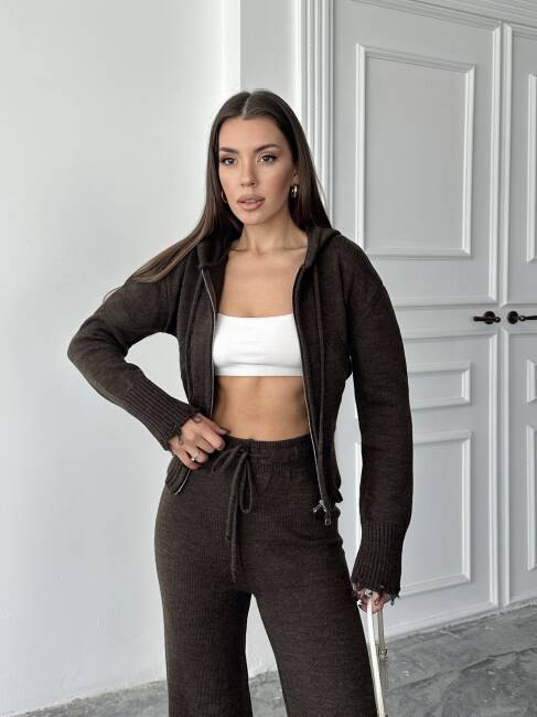 ADİSON Triko Takım 9909 - Acı Kahve - 6