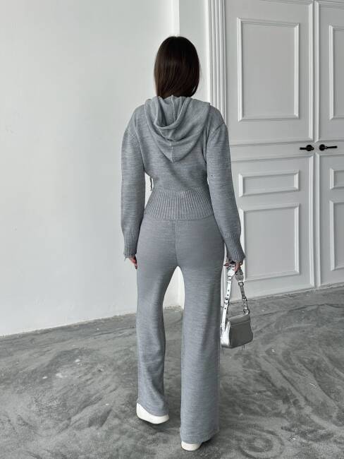 ADİSON Triko Takım 9909 - Gri - 9