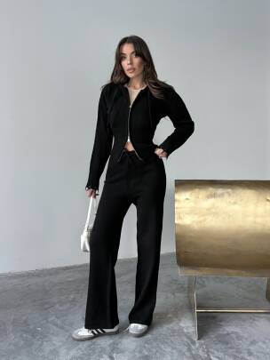 ADİSON Triko Takım 9909 - Siyah - MAXMOOR