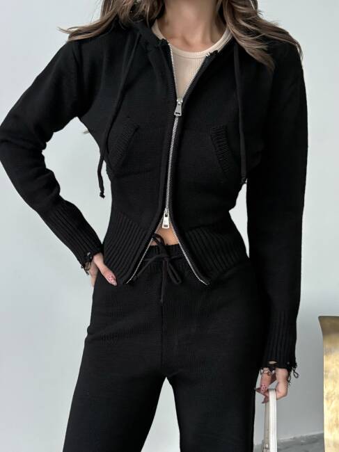 ADİSON Triko Takım 9909 - Siyah - 3