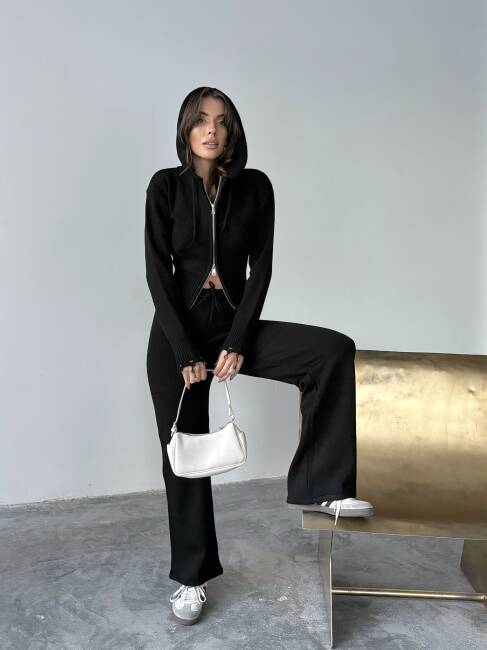 ADİSON Triko Takım 9909 - Siyah - 5