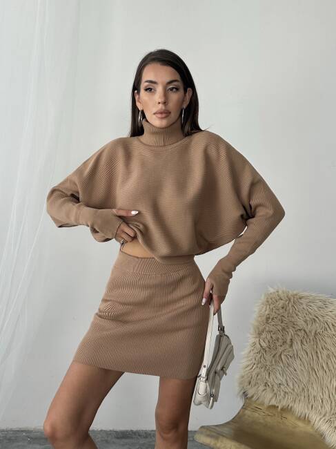 AJE Triko Takım 234039 - Kahverengi - 2