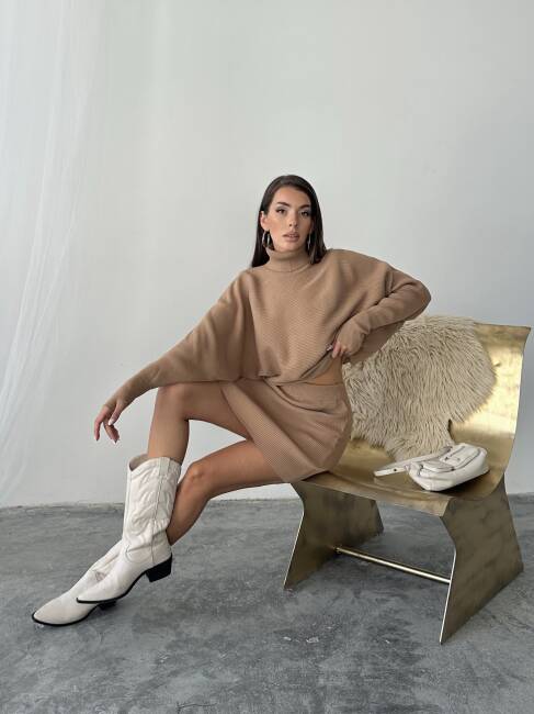 AJE Triko Takım 234039 - Kahverengi - 5