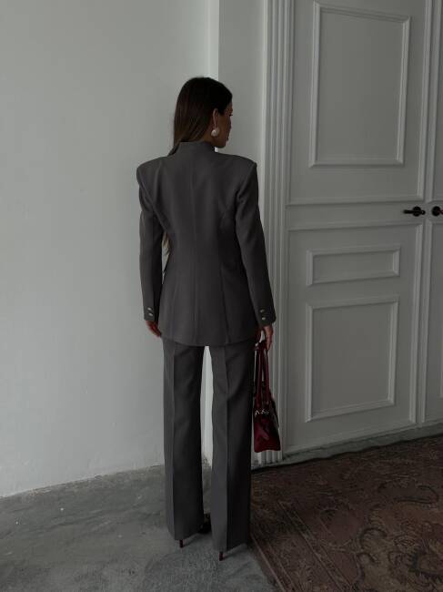 ALVİN Ceket Pantolon Takım 9901 - Antrasit - 2