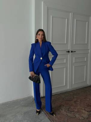 ALVİN Ceket Pantolon Takım 9901 - Lacivert - MAXMOOR