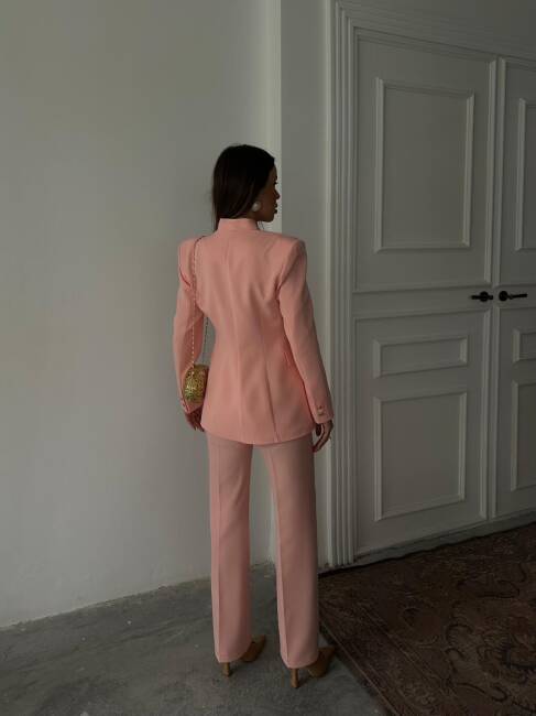 ALVİN Ceket Pantolon Takım 9901 - Pudra - 4