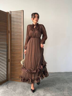 AMARA Elbise 1282 - Acı Kahve - MAXMOOR