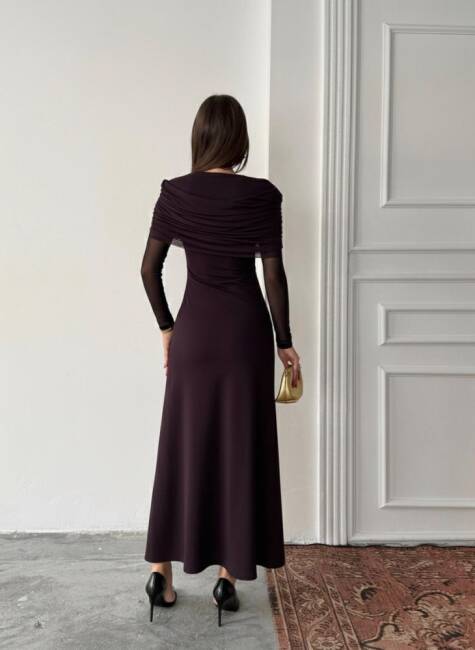 AMELİA Maxi Elbise 3089 - Mor - 2