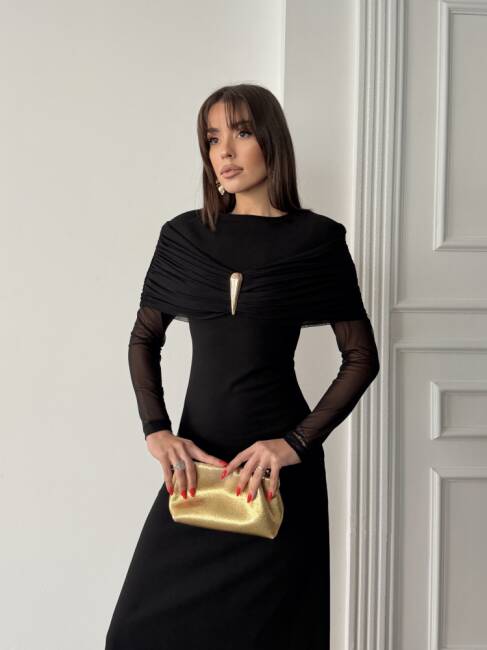 AMELİA Maxi Elbise 3089 - Siyah - 2