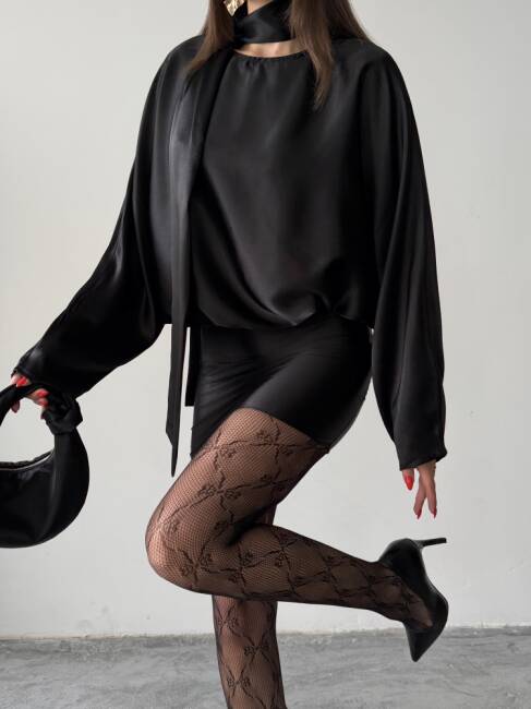 ANNA Mini Elbise 3087 - Siyah - 5