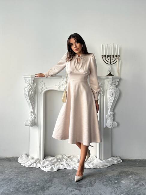 ASTER Elbise 1243 - Bej - 3