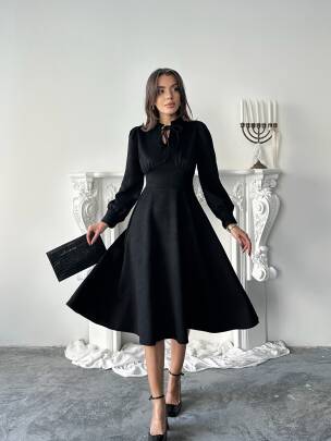 ASTER Elbise 1243 - Siyah - MAXMOOR