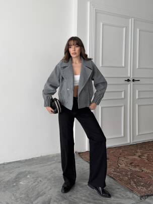 AVA Ceket 2161 - Gri - MAXMOOR