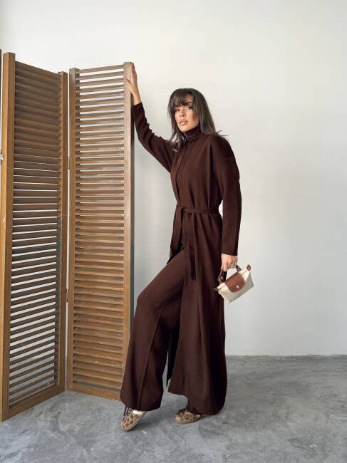 BERT Üçlü Triko Takım 9912 - Acı Kahve - 2