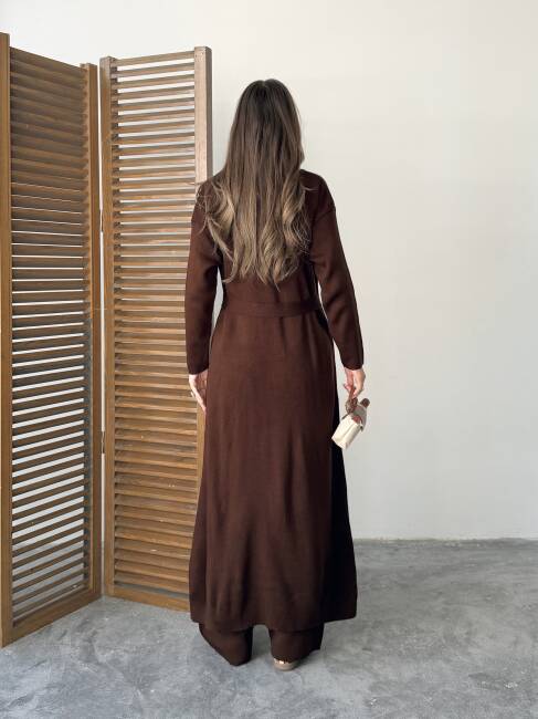 BERT Üçlü Triko Takım 9912 - Acı Kahve - 4