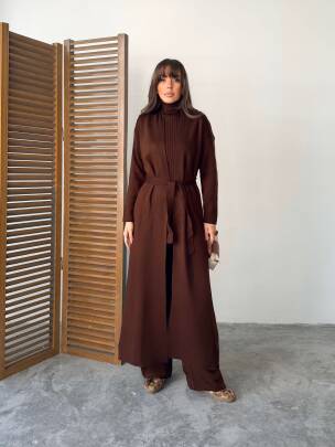 BERT Üçlü Triko Takım 9912 - Acı Kahve - MAXMOOR