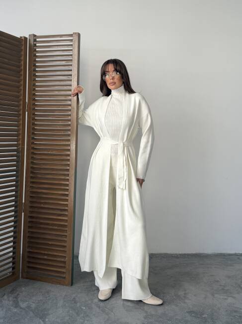 BERT Üçlü Triko Takım 9912 - Beyaz - 1