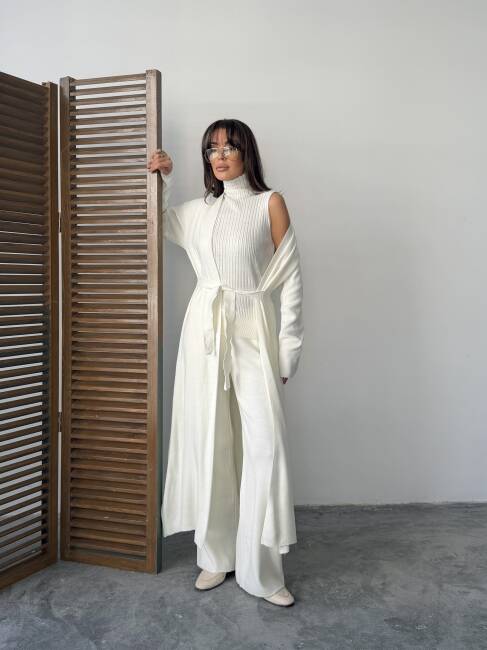 BERT Üçlü Triko Takım 9912 - Beyaz - 3