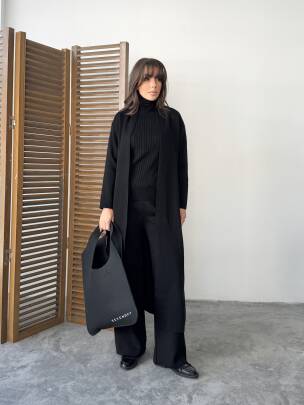 BERT Üçlü Triko Takım 9912 - Siyah - MAXMOOR