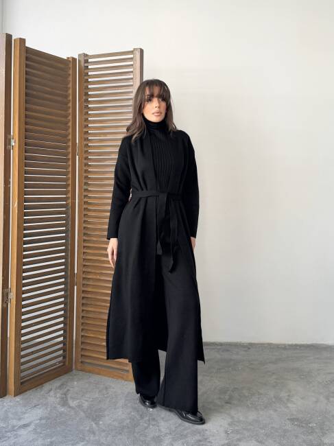 BERT Üçlü Triko Takım 9912 - Siyah - 2