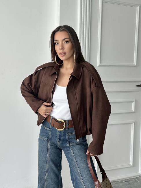 BOMBER Ceket 5268 - Acı Kahve - 2