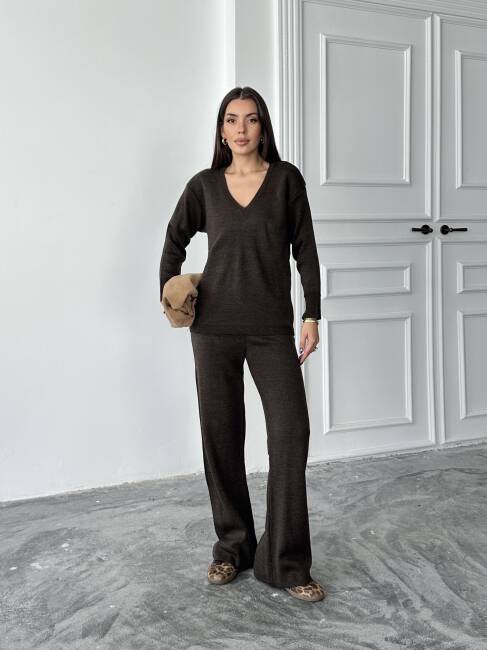 BORİS Triko Takım 9910 - Acı Kahve - 1