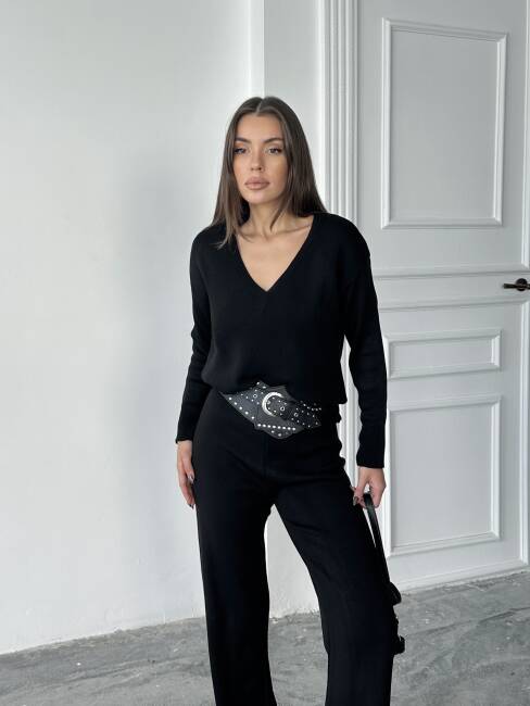 BORİS Triko Takım 9910 - Siyah - 3