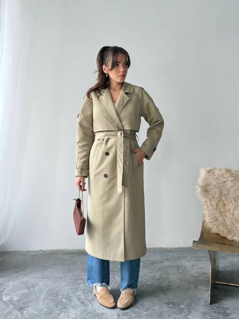 BRENDON Trençkot 2158 - Haki - 1