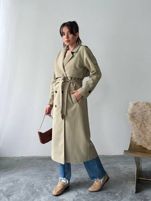 BRENDON Trençkot 2158 - Haki - 3