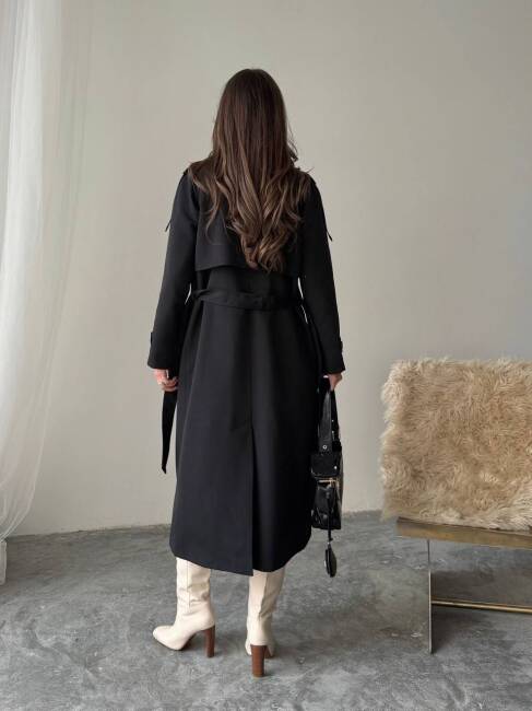 BRENDON Trençkot 2158 - Siyah - 3