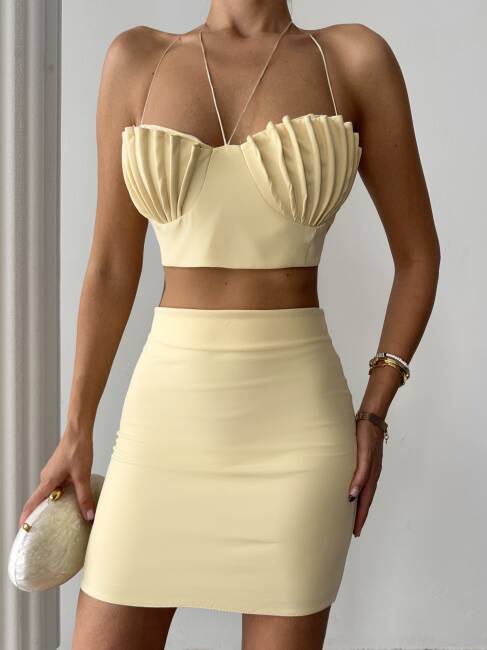 CALENDURA Crop Etek Takım 2227 - Sarı - 4