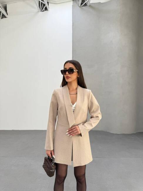 DARLA Ceket 9905 - Krem - 1