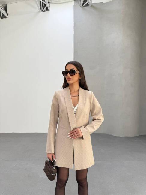 DARLA Ceket 9905 - Krem - 3