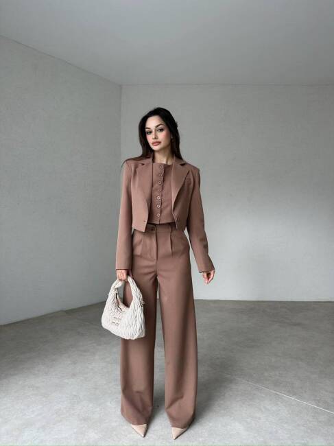 DAYSİ 3 lü Takım 2027 - Kahverengi - 1