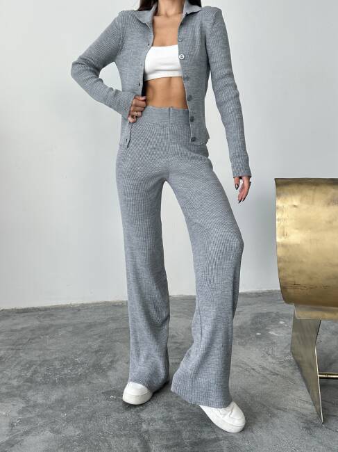 DEREK Triko Takım 9911 - Gri - 4