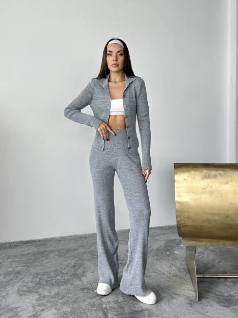 DEREK Triko Takım 9911 - Gri - 6