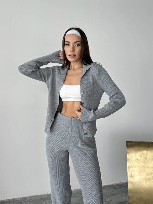 DEREK Triko Takım 9911 - Gri - 7