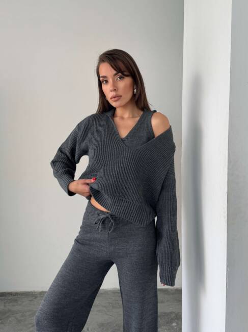 DREW Üçlü Triko Takım 9913 - Antrasit - 3