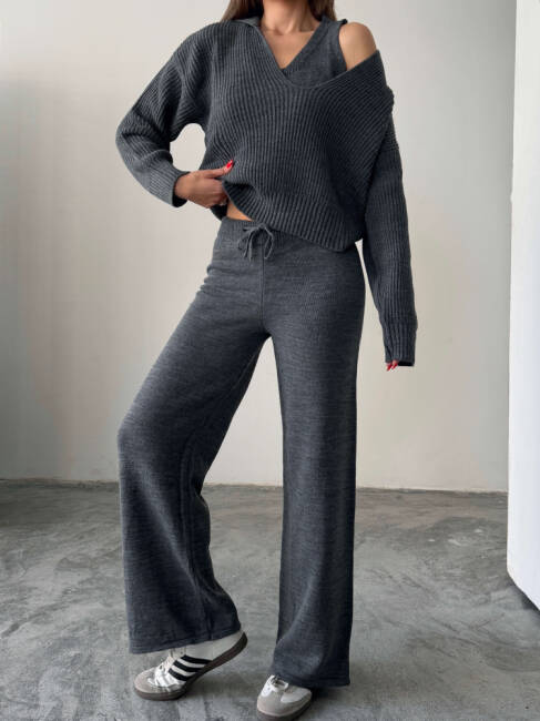 DREW Üçlü Triko Takım 9913 - Antrasit - 4