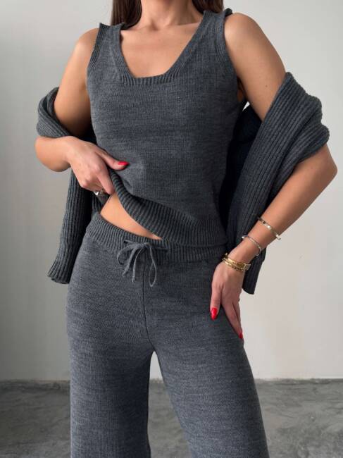 DREW Üçlü Triko Takım 9913 - Antrasit - 5