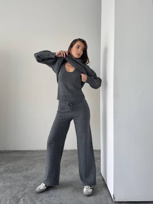 DREW Üçlü Triko Takım 9913 - Antrasit - 7