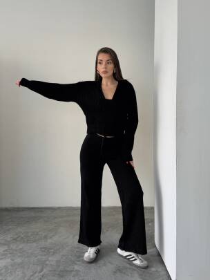 DREW Üçlü Triko Takım 9913 - Siyah - MAXMOOR