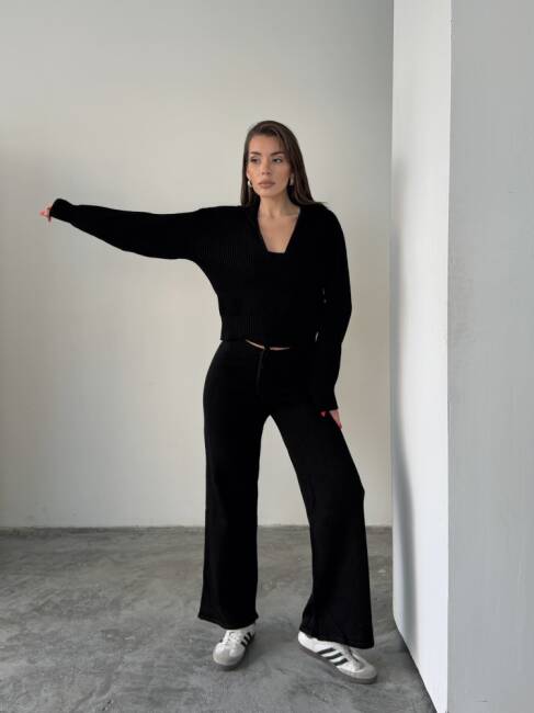 DREW Üçlü Triko Takım 9913 - Siyah - 1