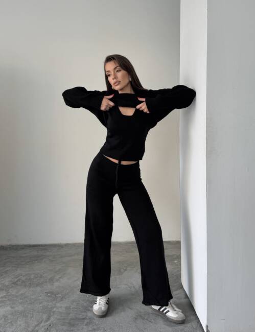 DREW Üçlü Triko Takım 9913 - Siyah - 3