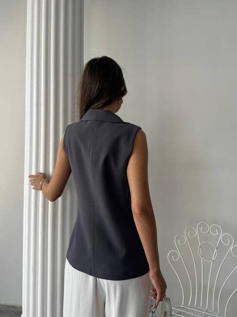 EDNA Yelek 9903 - Antrasit - 3