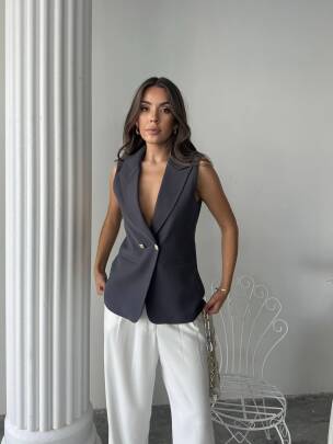 EDNA Yelek 9903 - Antrasit - MAXMOOR