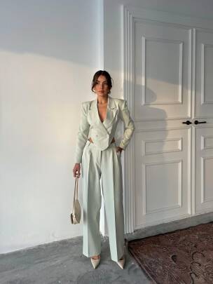 FİTY Yelek Pantolon Takım 2107 - Gri 