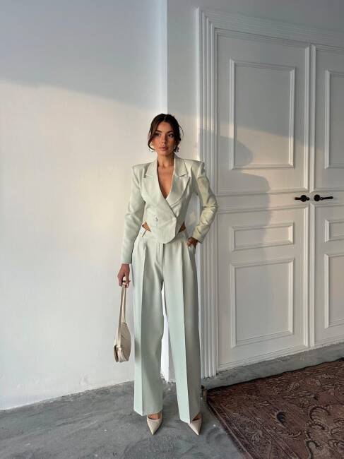 FİTY Yelek Pantolon Takım 2107 - Gri - 1