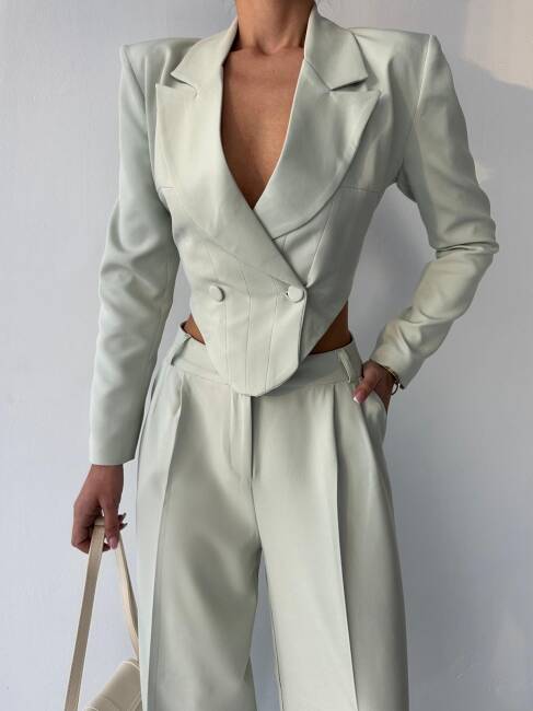 FİTY Yelek Pantolon Takım 2107 - Gri - 2